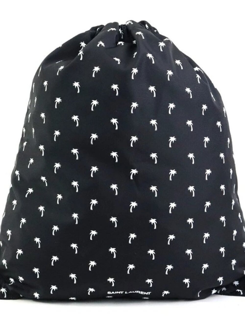 SAINT LAURENT Backpack Black/White Nylon - h31162g